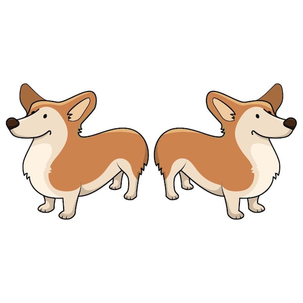 Pembroke Welsh Corgi Dog Decal, Dog Lover Decor Vinyl Sticker